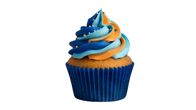 dank blue cupcake