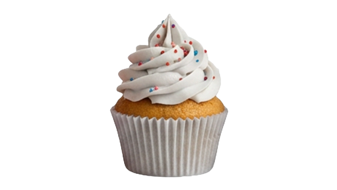 white cupcake